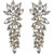 Multicrystals Dangler Earrings for Girls Alloy Material Made in India Earrings for Women's Fashion Jewellery for Party