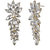 Multicrystals Dangler Earrings for Girls Alloy Material Made in India Earrings for Women's Fashion Jewellery for Party