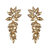 Multicrystals Dangler Earrings for Girls Alloy Material Made in India Earrings for Women's Fashion Jewellery for Party