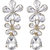 Multicrystals Dangler Earrings for Girls Alloy Material Made in India Earrings for Women's Fashion Jewellery for Party