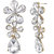 Multicrystals Dangler Earrings for Girls Alloy Material Made in India Earrings for Women's Fashion Jewellery for Party