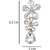 Multicrystals Dangler Earrings for Girls Alloy Material Made in India Earrings for Women's Fashion Jewellery for Party