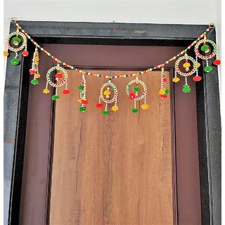 Rv Marketing Latest Round Bangle toran for Main gate  Designer toran for Diwali  Home Door Decoration Bandarwal Toran