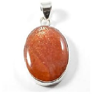 CEYLONMINE-5.50 Sunstone Pure Sterling Silver Natural and Original Stone Pendant for Unisex