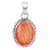 CEYLONMINE-5.25 Carat Sunstone Sunsitara Gemstone Silver Plated Panchdhatu Pendant for Unisex