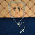 M Men Style Jesus Cross Rosary Mala Stainless Steel Crystal Religious Jewellery Necklace with Earrrings For Unisex