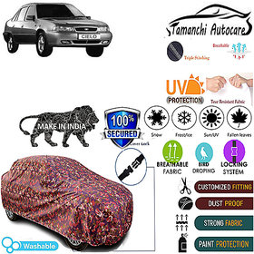 Tamanchi Autocare Cover Indoor Outdoor, All Weather Protection  coverwith Triple Stitched for Daewoo Cielo (Jungli)