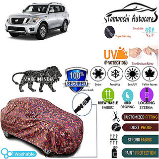 Tamanchi Autocare Cover Indoor Outdoor, All Weather Protection  coverwith Triple Stitched for Nissan Armada (Jungli)