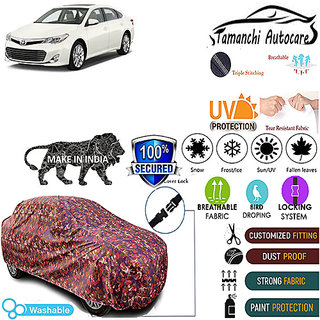 Tamanchi Autocare Cover Indoor Outdoor, All Weather Protection  coverwith Triple Stitched for Toyota Avalon (Jungli)