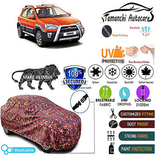 Tamanchi Autocare Cover Indoor Outdoor, All Weather Protection  coverwith Triple Stitched for Maruti Cross (Jungli)