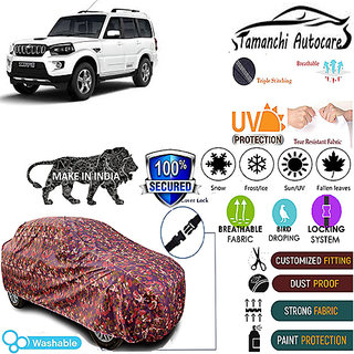 Tamanchi Autocare Cover Indoor Outdoor, All Weather Protection  coverwith Triple Stitched for BMW Getaway (Jungli)