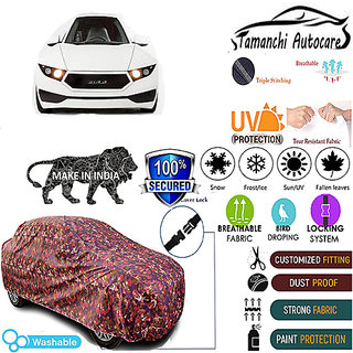 Tamanchi Autocare Cover Indoor Outdoor, All Weather Protection  coverwith Triple Stitched for Hyundai ELECTRA (Jungli)