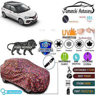 Tamanchi Autocare Cover Indoor Outdoor, All Weather Protection  coverwith Triple Stitched for Toyota Liva (Jungli)