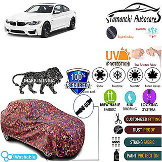 Tamanchi Autocare Cover Indoor Outdoor, All Weather Protection  coverwith Triple Stitched for BMW M4 (Jungli)