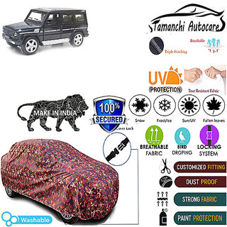 Tamanchi Autocare Cover Indoor Outdoor, All Weather Protection  coverwith Triple Stitched for Mahindra Gusto (Jungli)