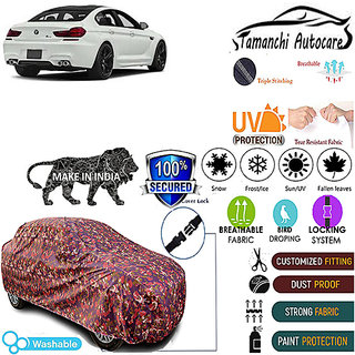 Tamanchi Autocare Cover Indoor Outdoor, All Weather Protection  coverwith Triple Stitched for BMW M6 (Jungli)