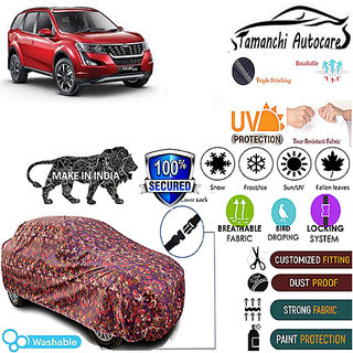 Tamanchi Autocare Cover Indoor Outdoor, All Weather Protection  coverwith Triple Stitched for Mahindra mahindra (Jungli)