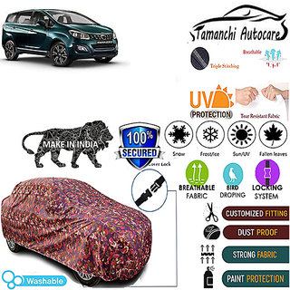 Tamanchi Autocare Cover Indoor Outdoor, All Weather Protection  coverwith Triple Stitched for Mahindra Marazzo (Jungli)