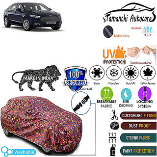 Tamanchi Autocare Cover Indoor Outdoor, All Weather Protection  coverwith Triple Stitched for Ford Mondeo (Jungli)