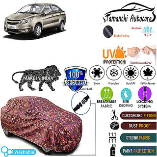 Tamanchi Autocare Cover Indoor Outdoor, All Weather Protection  coverwith Triple Stitched for Chevrolet Sail (Jungli)