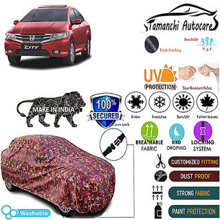 Tamanchi Autocare Cover Indoor Outdoor, All Weather Protection  coverwith Triple Stitched for Honda IV-tech (Jungli)