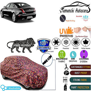 Tamanchi Autocare Cover Indoor Outdoor, All Weather Protection  coverwith Triple Stitched for Jaguar XJ (Jungli)