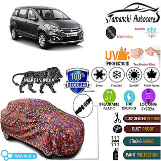 Tamanchi Autocare Cover Indoor Outdoor, All Weather Protection  coverwith Triple Stitched for Maruti Ertiga (Jungli)