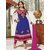 Resplendent Embroidered Anarkali Blue Unstitched Salwar Kameez By atisundar - 41423221002