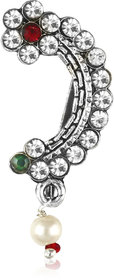 Oxidised Gold with Artificial stone and beads Alloy Maharashtrian Nath Nathiya./ Nose Pin for women