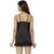Nivcy Women Satin Square Neck Nighty (Black)