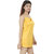 Nivcy Women Satin Nightwear Square Neck Yellow (XX-Large)