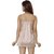 Nivcy Women Satin Nightwear Square Neck Beige (X-Large)