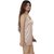 Nivcy Women Satin Nightwear Square Neck Beige (X-Large)