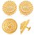 Vighnaharta Allure Graceful Alloy Gold Plated Stud Earring Combo set For Women and Girls