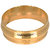 KESAR ZEMS Pure Brass Gold Plated 25 MM Thick and Heavy kada Unisex Brass Kada Diameter7.5 CM Golden.