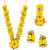 Sukkhi Splendid Yellow Single Layered Flower Necklace Set for Haldi Ceremony