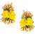 Sukkhi Splendid Yellow Single Layered Flower Necklace Set for Haldi Ceremony