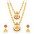Sukkhi Traditional Gold Plated Goddess Long Haram Temple Necklace Set For Women