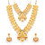 Sukkhi Incredible Pearl Gold Plated Goddess Long Haram Temple Necklace Set for Women