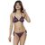 Nivcy Women Satin Without Padded Lingerie Set Dark Purple