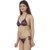 Nivcy Women Satin Without Padded Lingerie Set Dark Purple