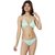 Nivcy Women Satin Without Padded Lingerie Set Light Green