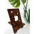 vivek homesaaz Brown Wood Mobile Stand