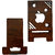vivek homesaaz Brown Wood Mobile Stand