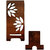 vivek homesaaz Brown Wood Mobile Stand