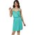 Nivcy Women Satin V-Neck Nighty Dark Green