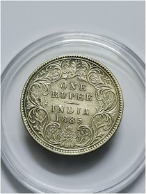 1 rupees 1885 aunc condition