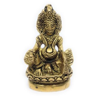 Ashtadhatu Kuber Ji Idol In Medium Size For Money, Status  Prosperity