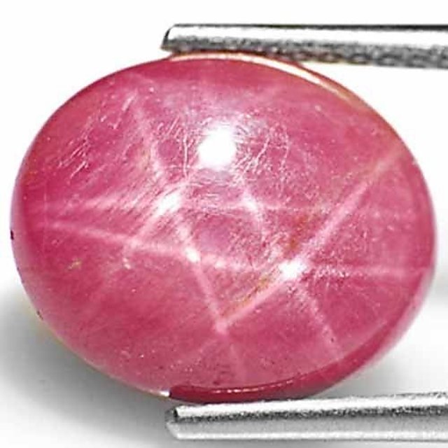 Buy JAIPUR GEMSTONE-5 Carat Natural Six-Rayed Star Original Star Ruby ...