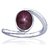 CEYLONMINE-5.75 Carat Star Ruby Gemstone Women's Ring Sterling Silver Natural Star Ruby Gemstone Ring for Unisex